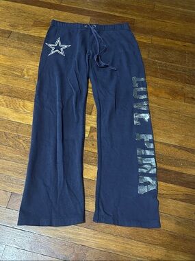 PINK Victoria's Secret x 5th & Ocean Dallas Cowboys Low Rise Sweatpants, Small